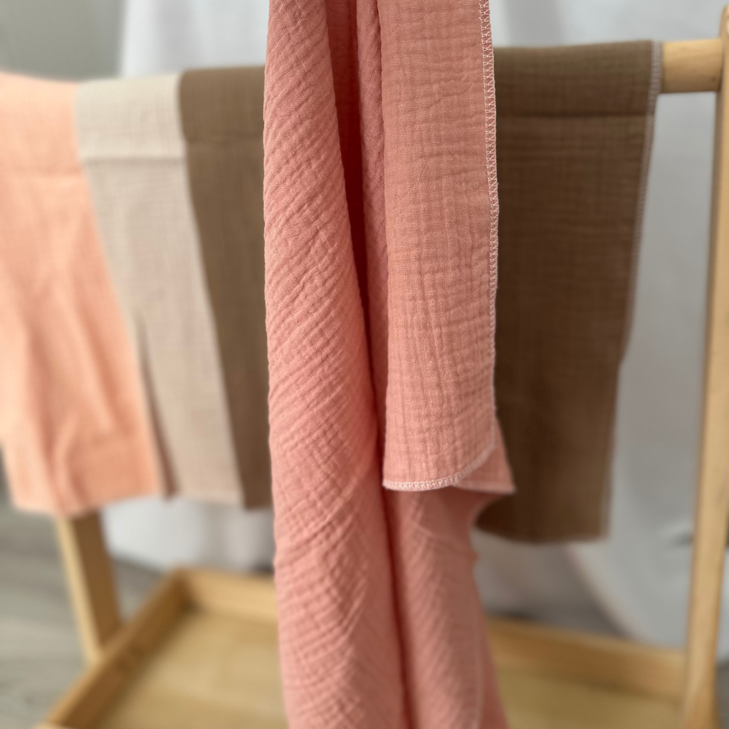 Lot de 2 langes en gaze de coton – Douceur et confort pour bébé