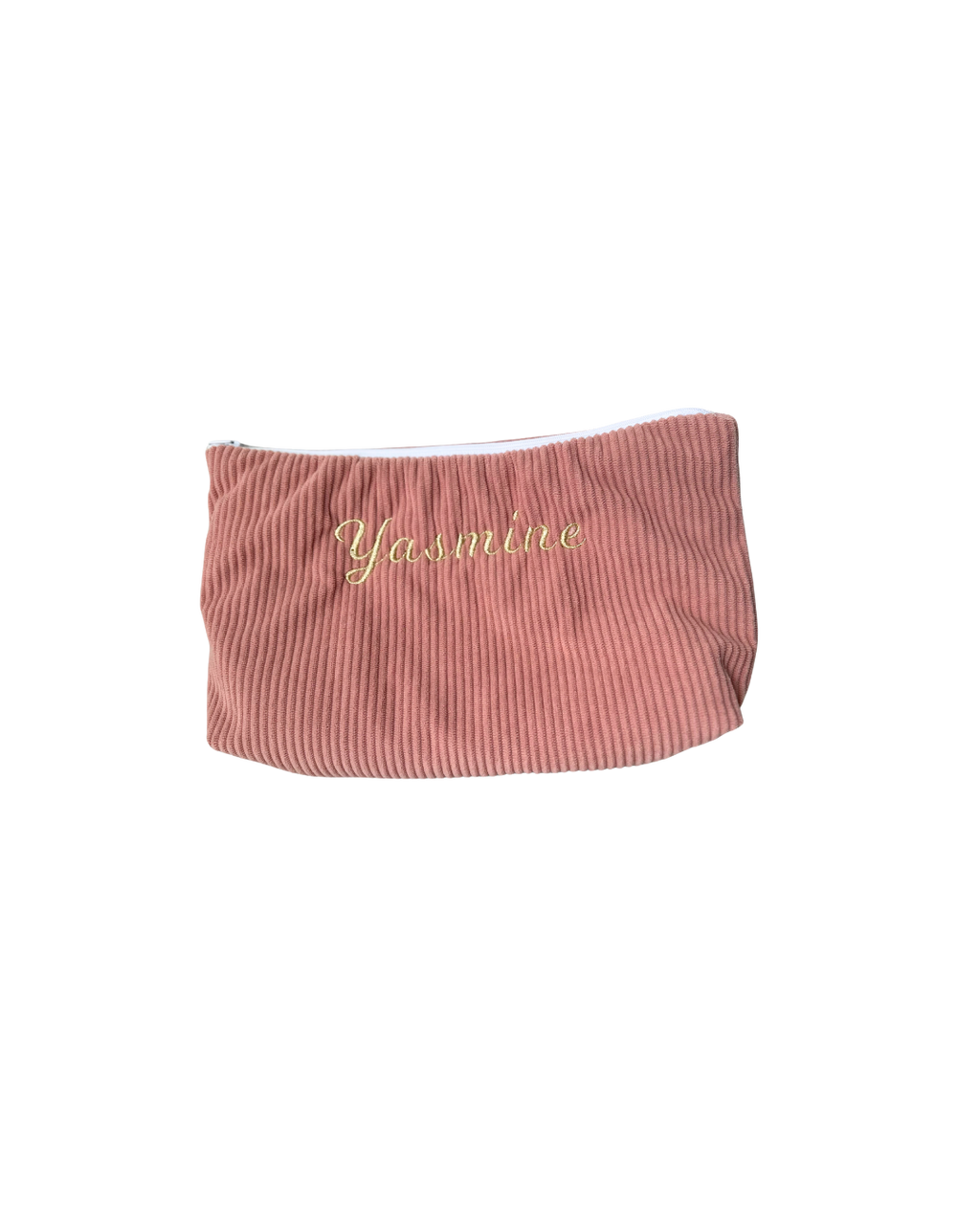 Trousse personnalisée en velours côtelé