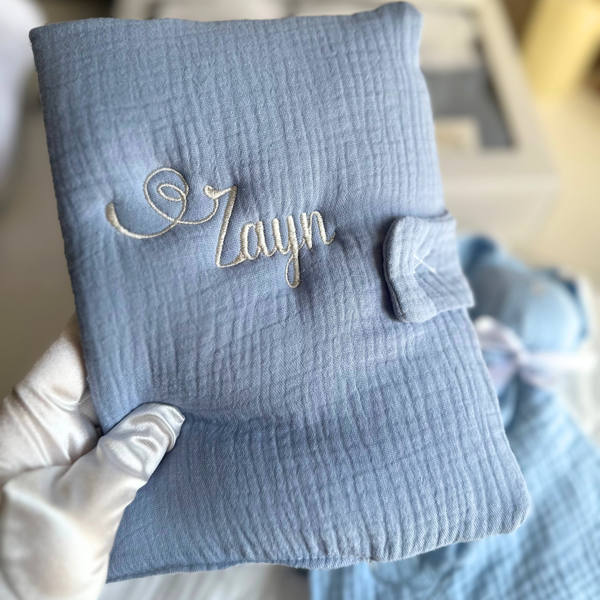 Protège carnet de santé brodé