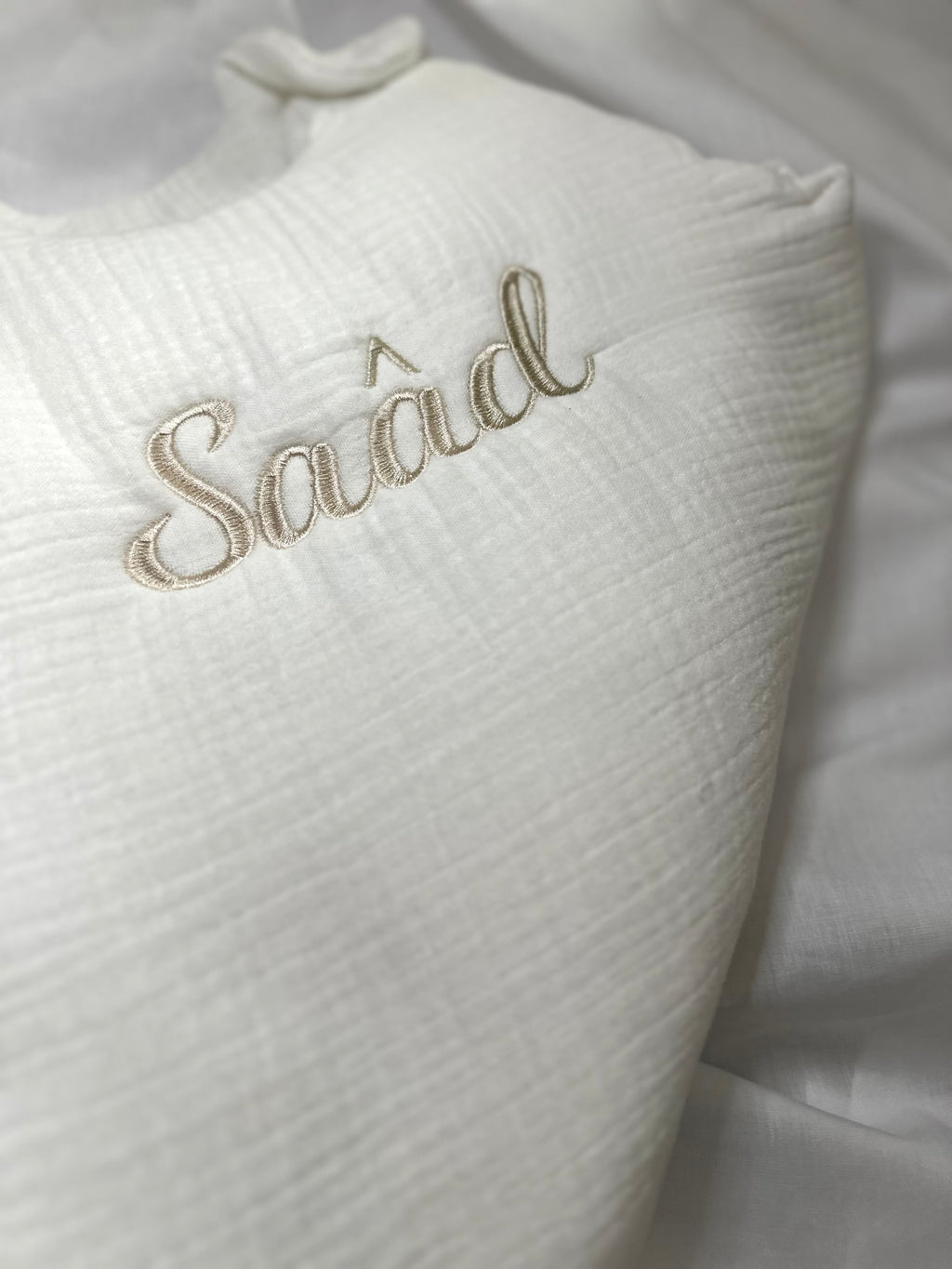 Gigoteuse manches courtes en double gaze de coton