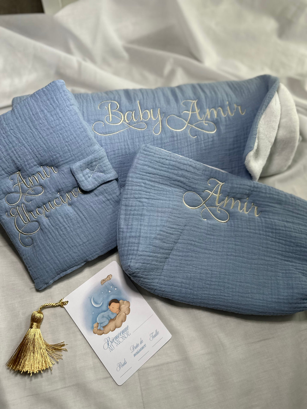 Coffret douceur naissance - gaze de coton