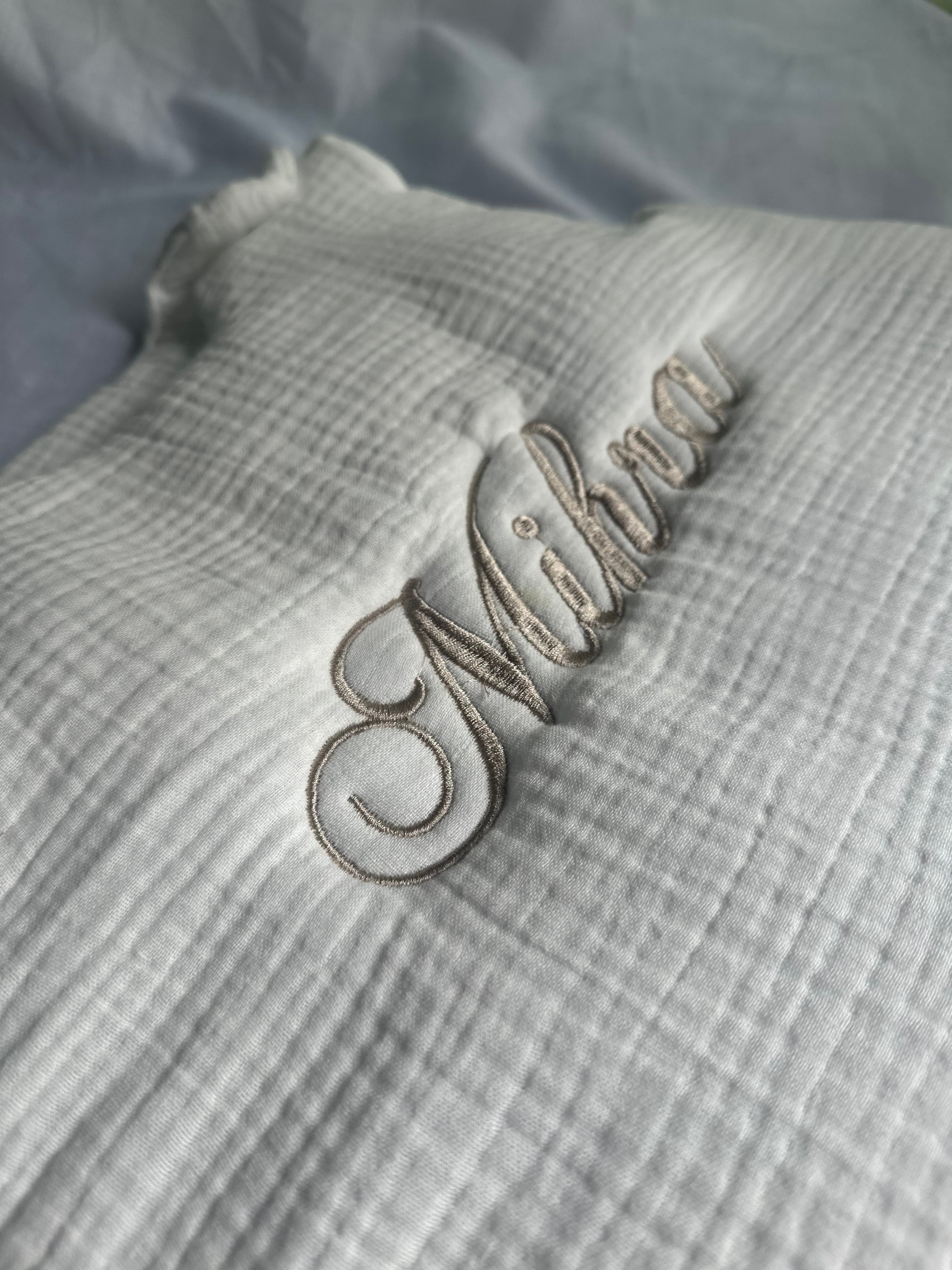 Gigoteuse manches courtes en double gaze de coton