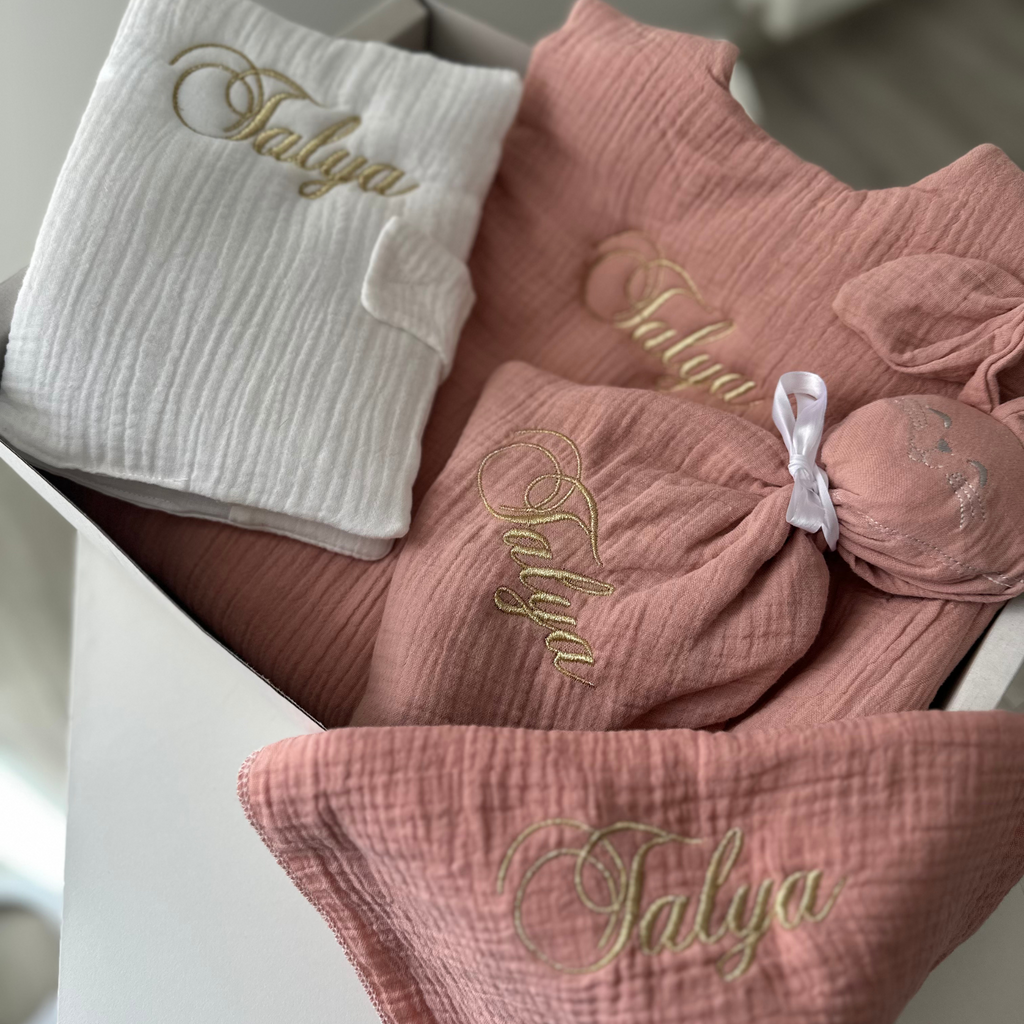Doudou en gaze de coton - personnalisable