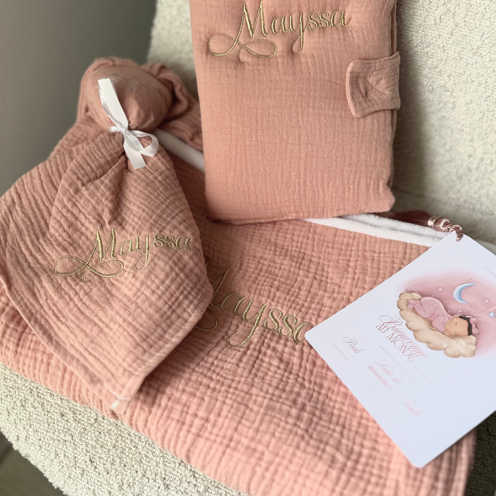 Coffret douceur naissance - gaze de coton