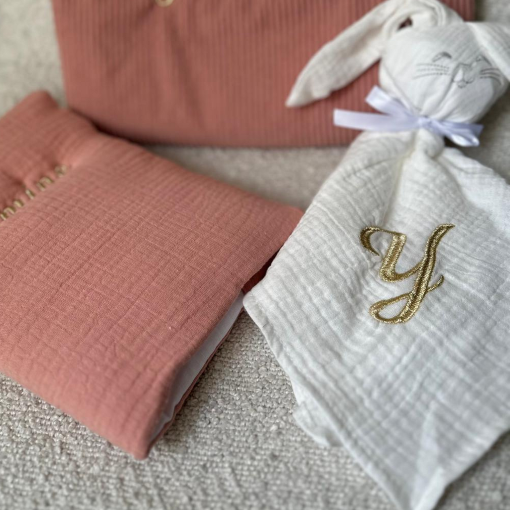 Doudou en gaze de coton - personnalisable