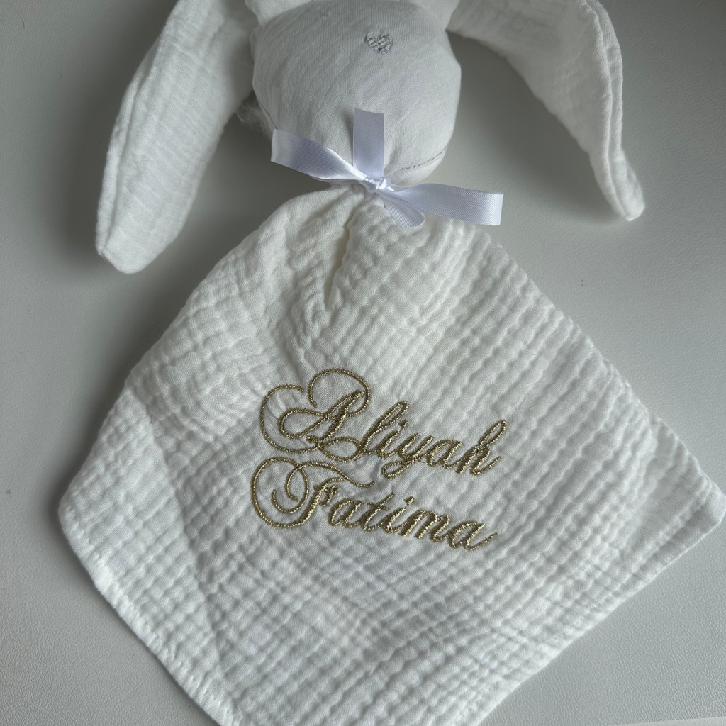 Doudou en gaze de coton - personnalisable