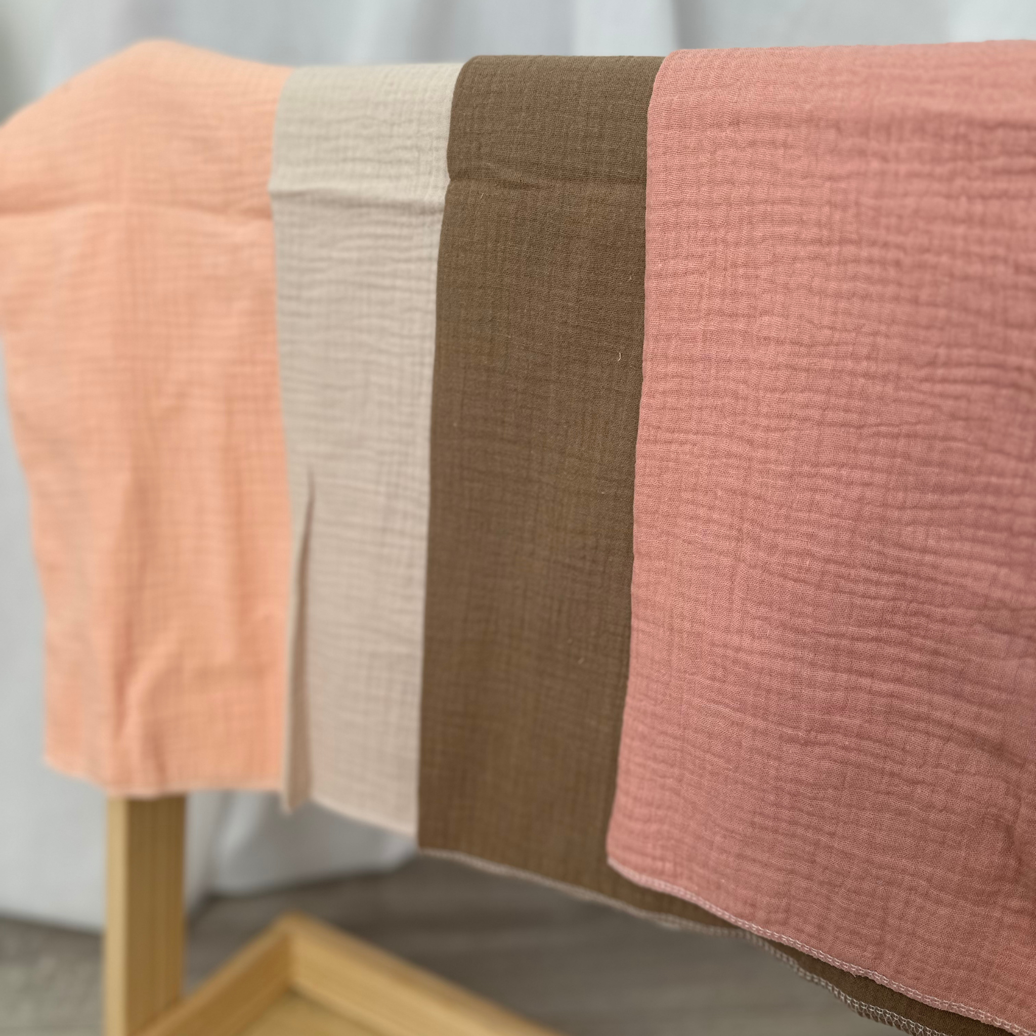 Lot de 2 langes en gaze de coton – Douceur et confort pour bébé