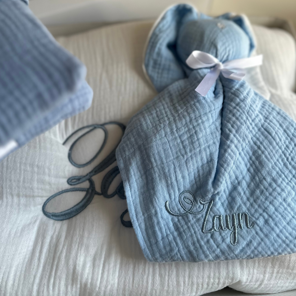 Doudou en gaze de coton - personnalisable