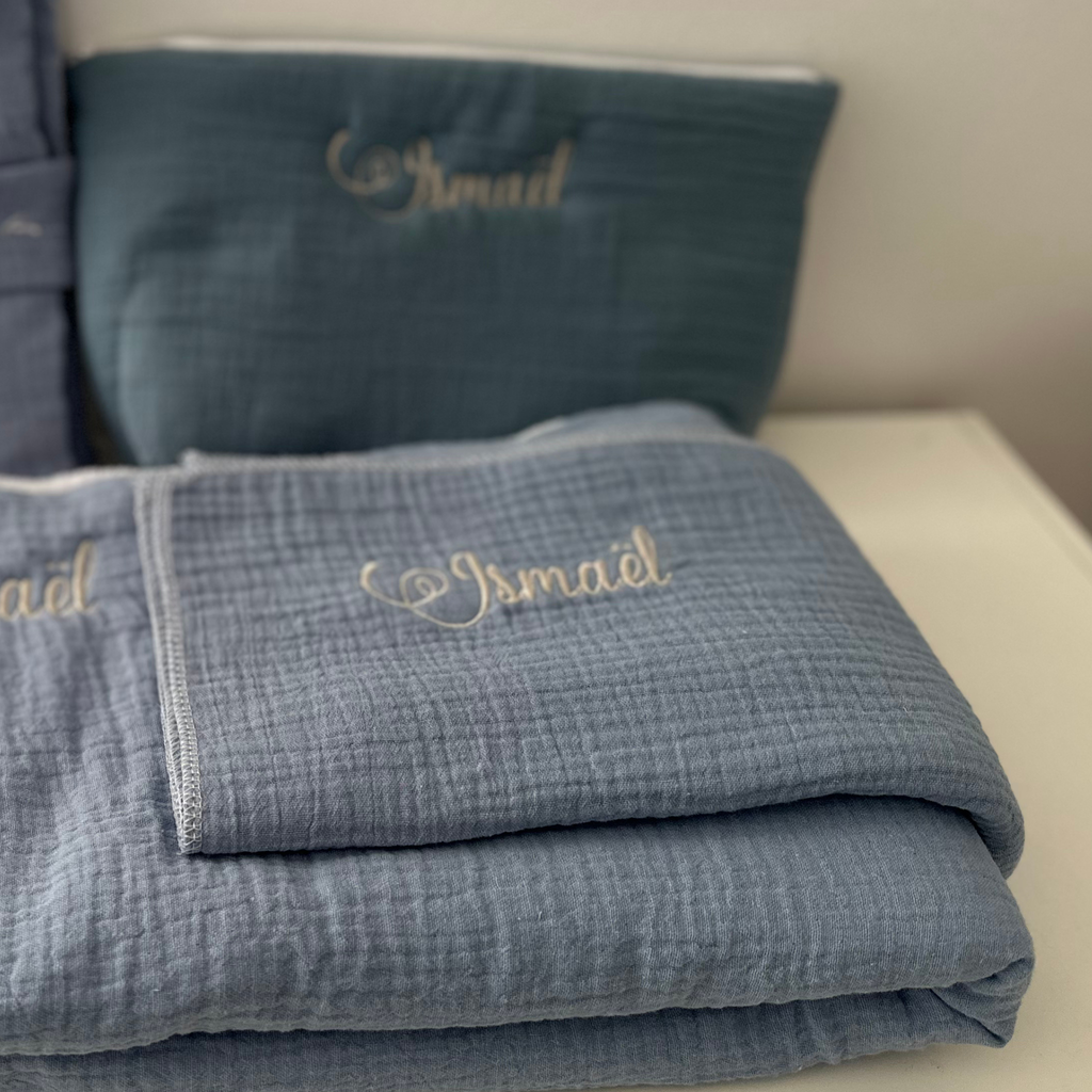 Lot de 2 langes en gaze de coton – Douceur et confort pour bébé