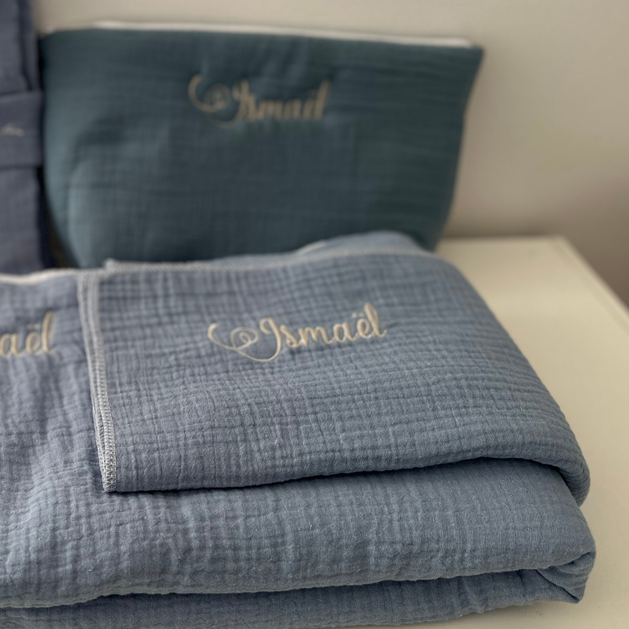 Lot de 2 langes en gaze de coton – Douceur et confort pour bébé