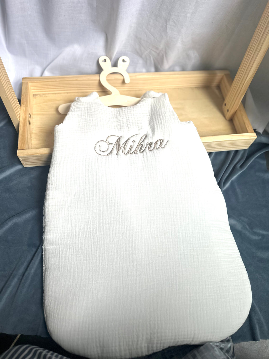 Gigoteuse manches courtes en double gaze de coton