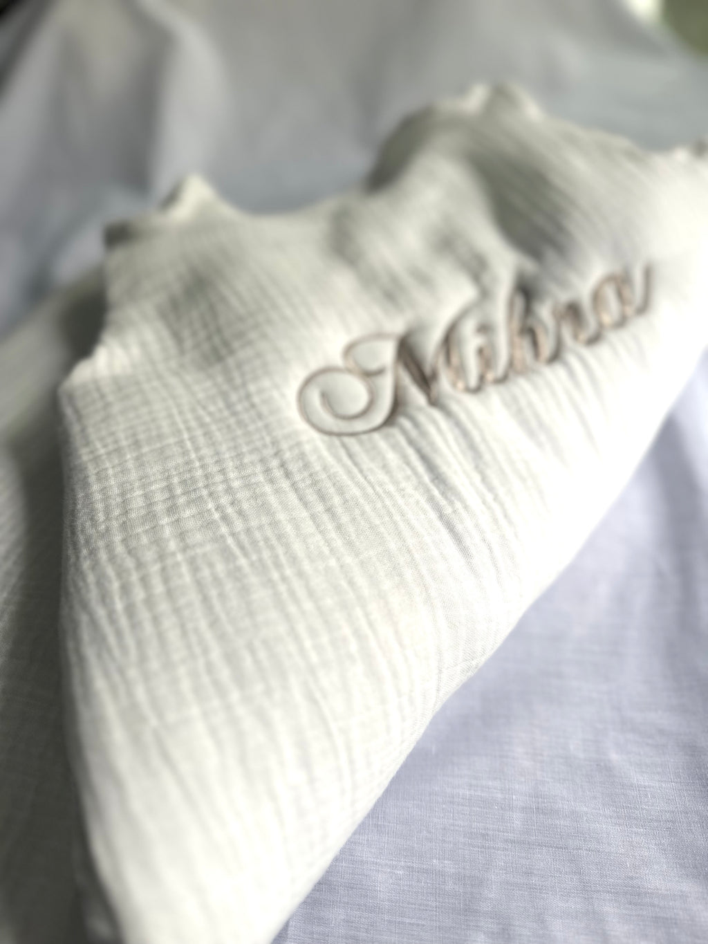 Gigoteuse manches courtes en double gaze de coton