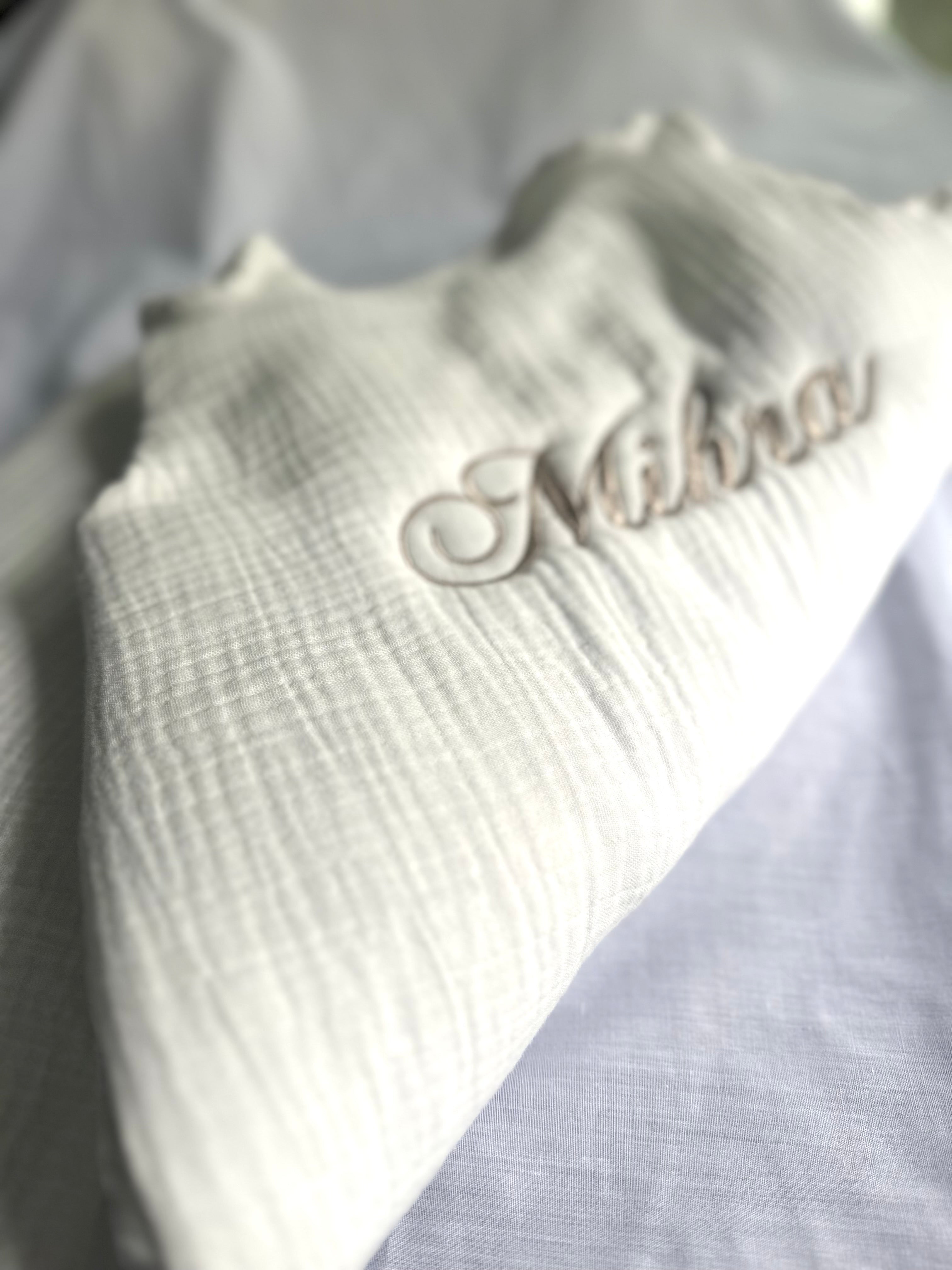 Gigoteuse manches courtes en double gaze de coton