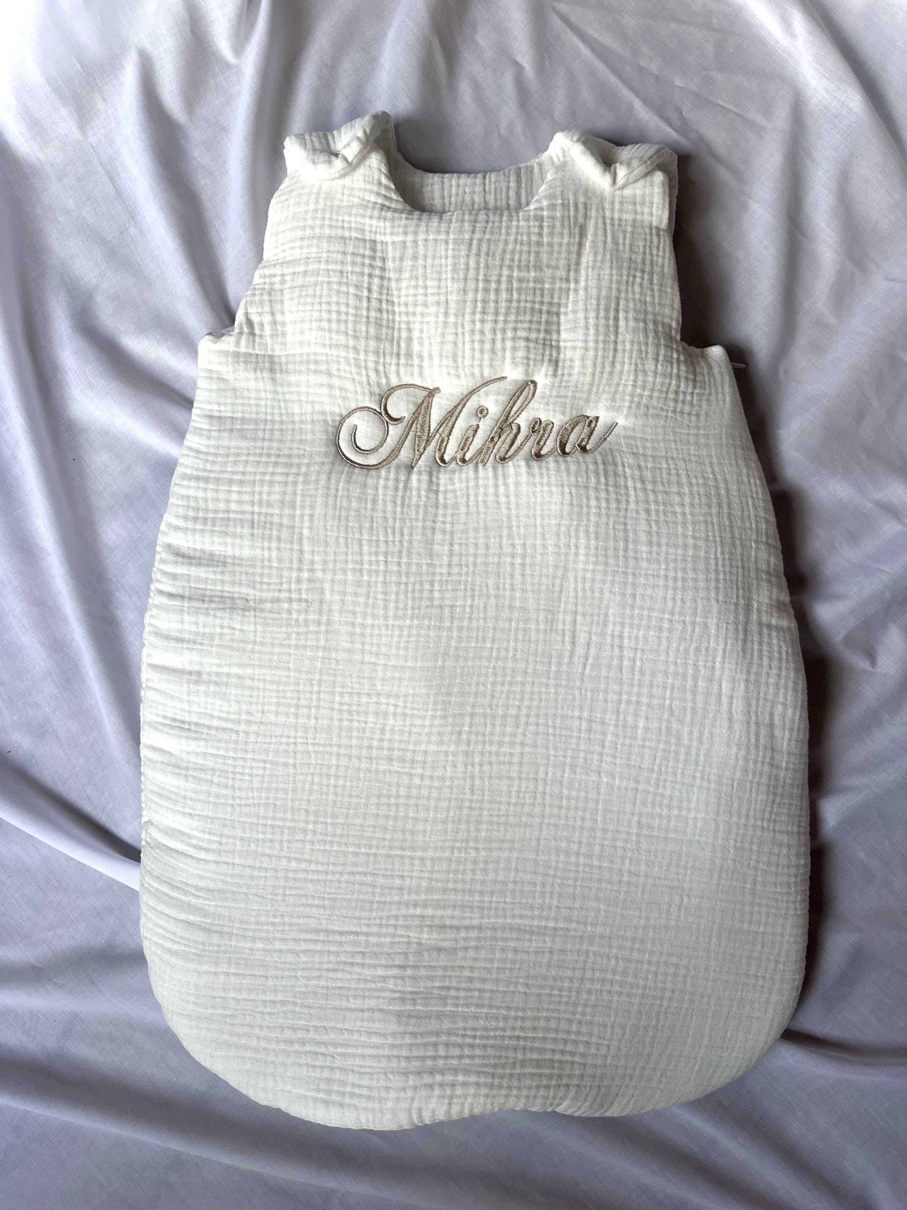 Gigoteuse manches courtes en double gaze de coton