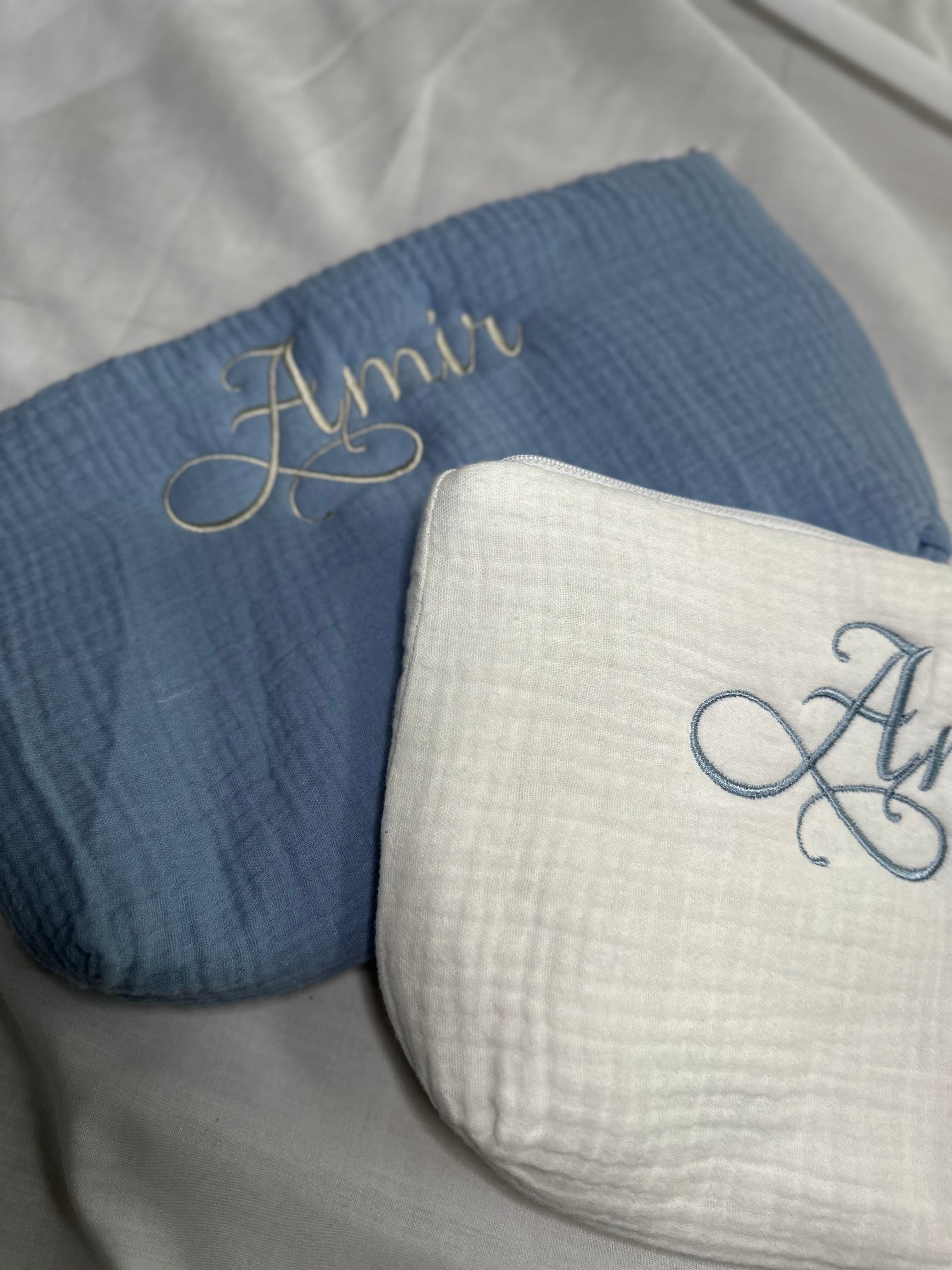 Trousse de toilette gaze de coton