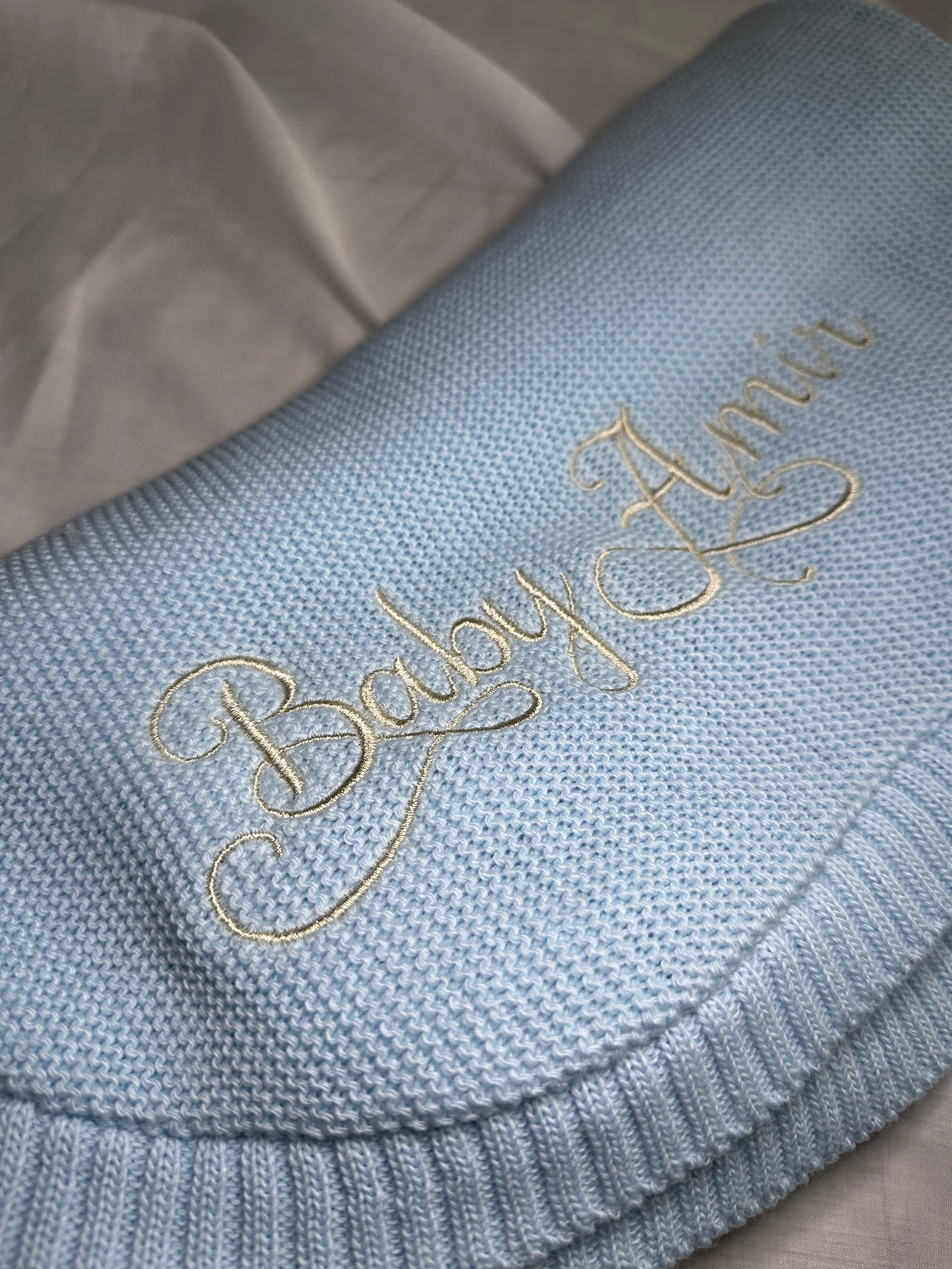 Couverture tricotée personnalisée