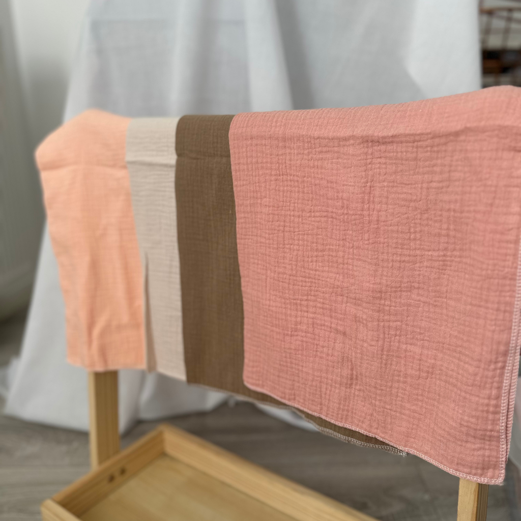 Lot de 2 langes en gaze de coton – Douceur et confort pour bébé