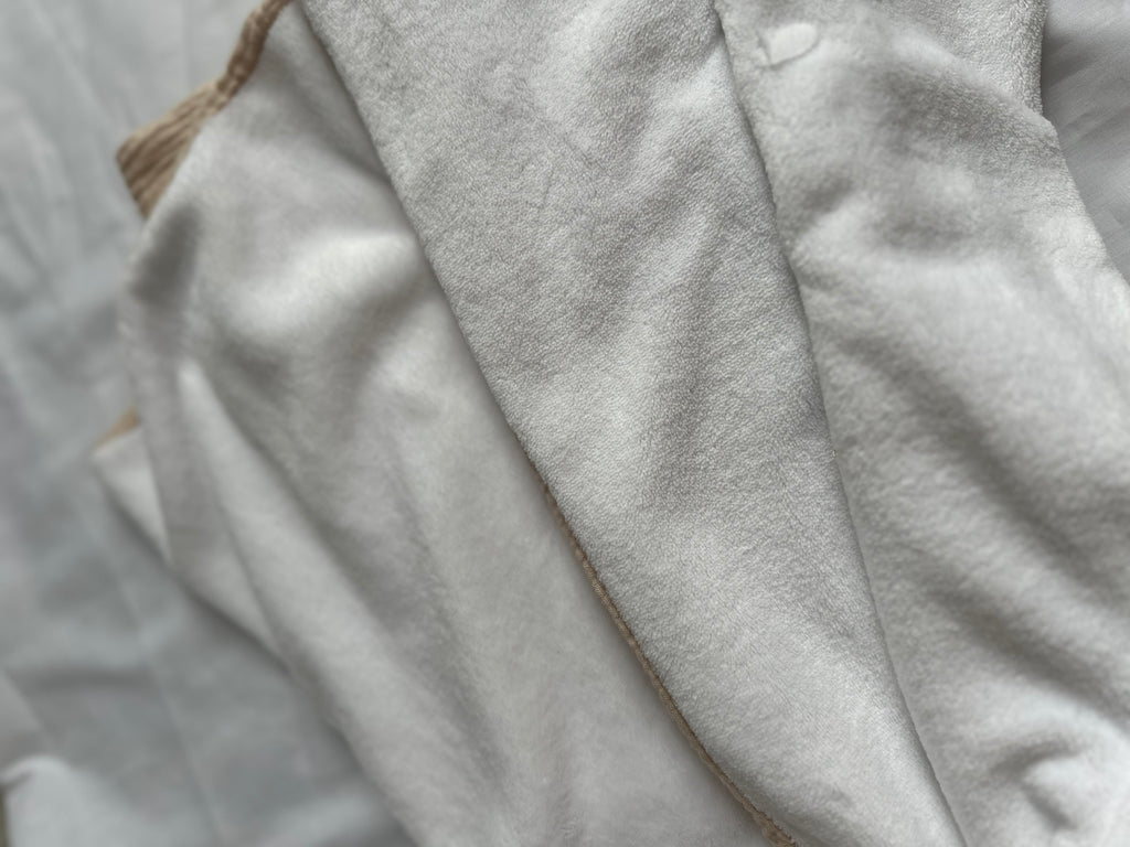 Couverture personnalisée en gaze de coton et polaire