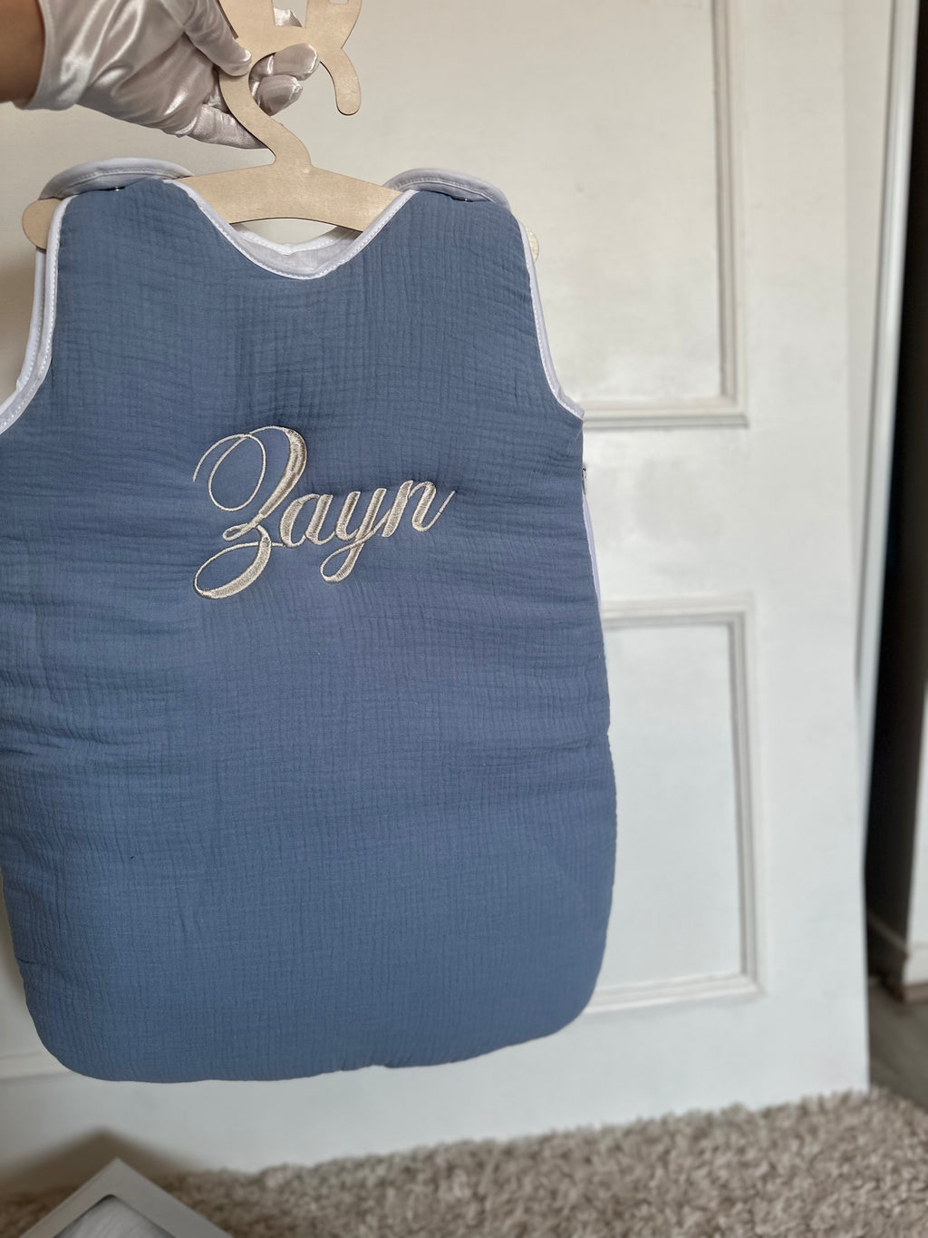 Gigoteuse manches courtes en double gaze de coton