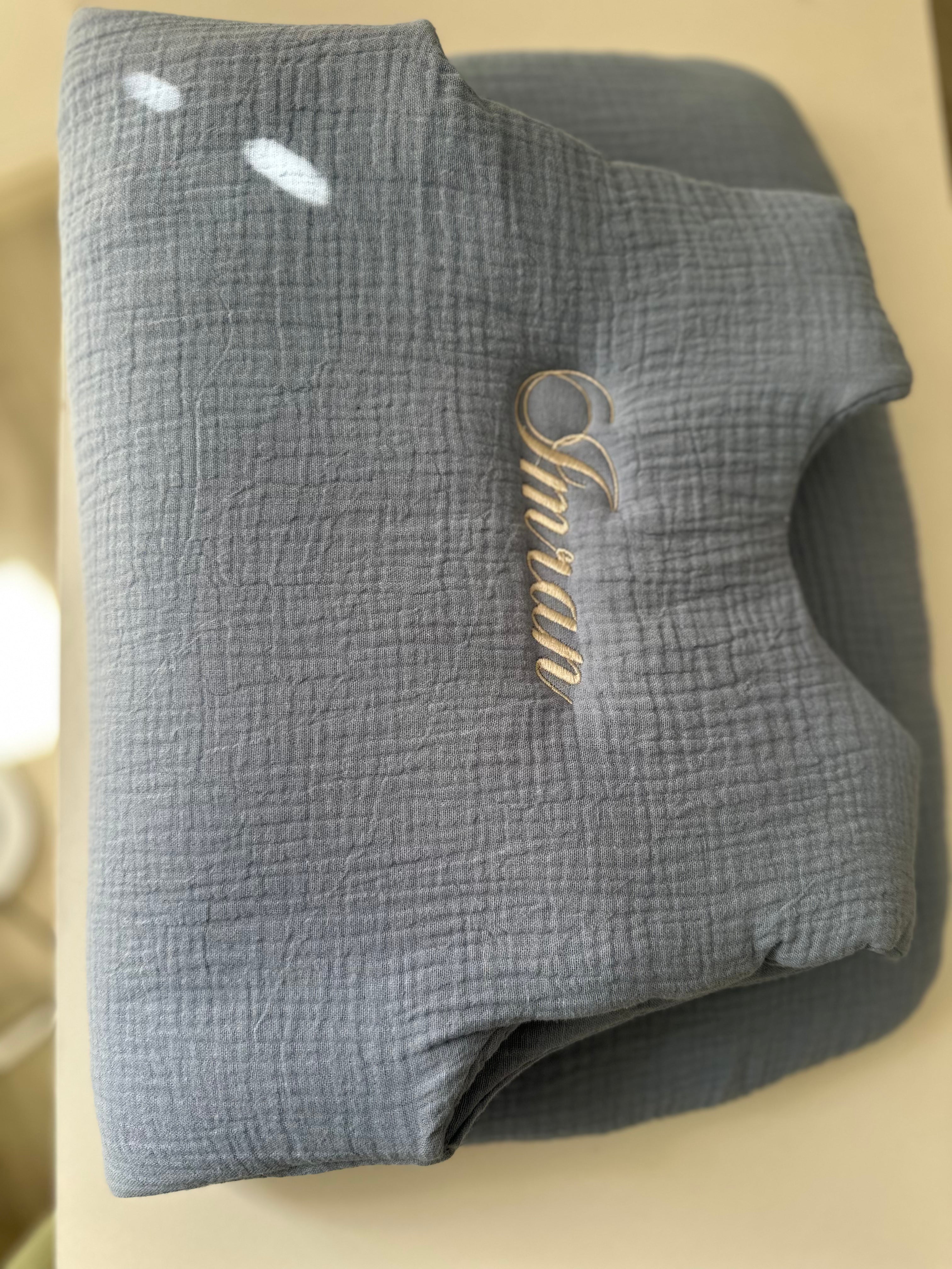 Gigoteuse manches courtes en double gaze de coton