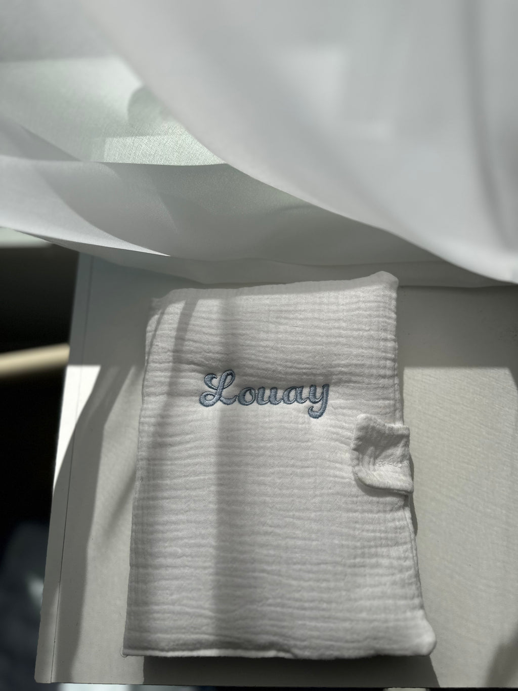 Protège carnet de santé brodé