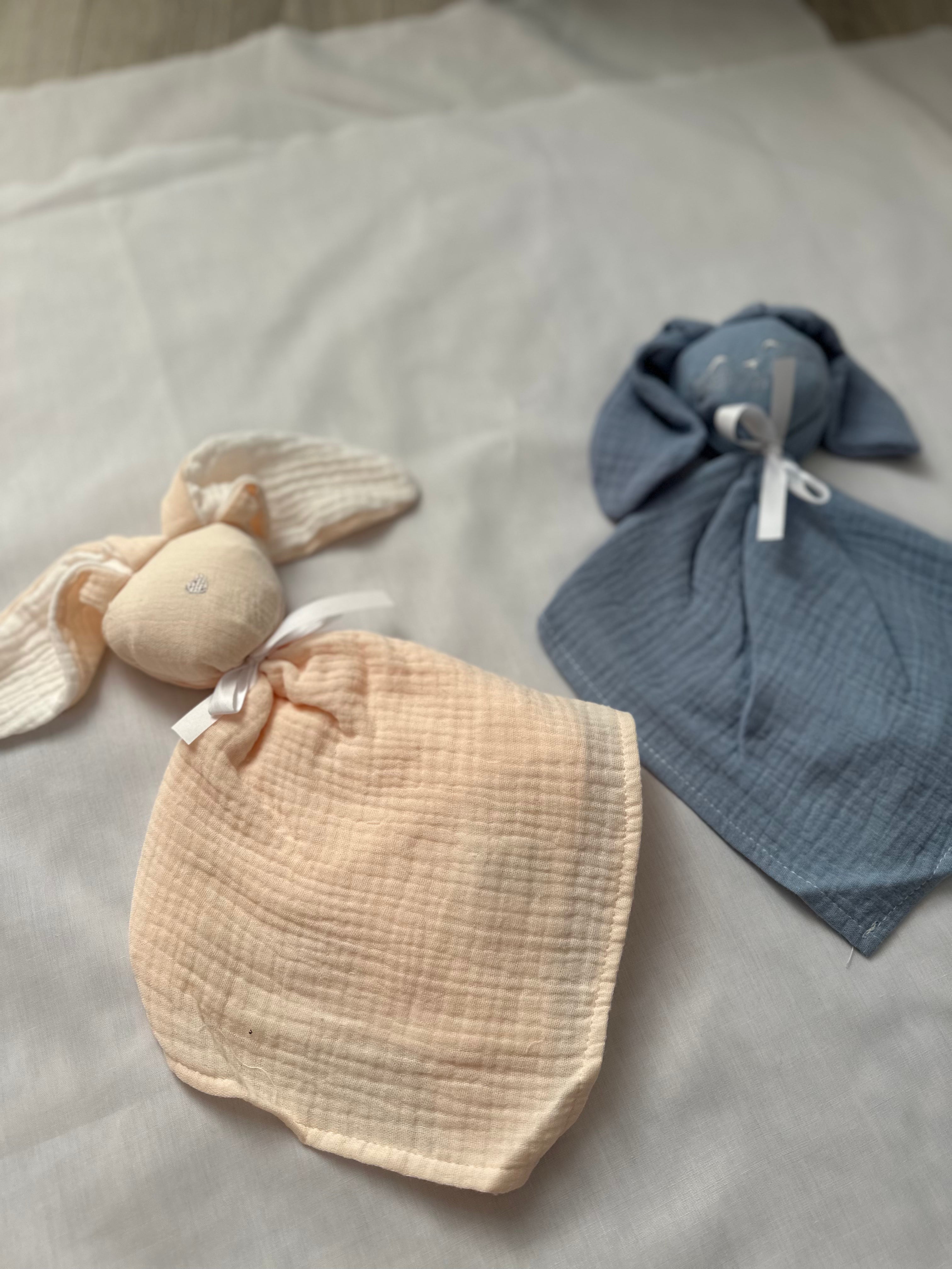 Doudou en gaze de coton - personnalisable
